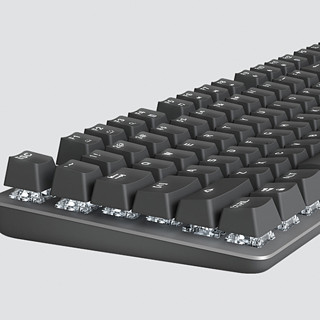 logitech 罗技 K845 104键 有线机械键盘 黑色 ttc红轴 单光