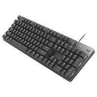 logitech 罗技 K845 104键 有线机械键盘 黑色 ttc青轴 单光