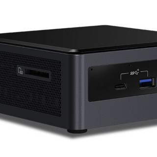 intel 英特尔 寒霜峡谷 NUC10i3FNH 商用台式机 黑色 (酷睿i3-10110U、核芯显卡、风冷)