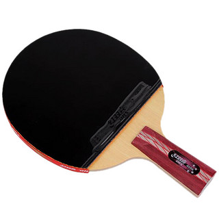DHS 红双喜 R4006 乒乓球拍 红黑色 直拍 单块装