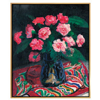 弘舍 潘玉良 植物花卉油画《粉色康乃馨》成品尺寸60x50cm 油画布 闪耀金