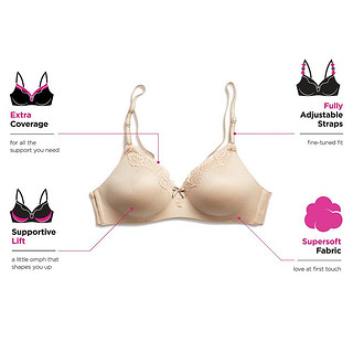 Comfort Devotion Extra Coverage Shaping with Lift Wireless Bra 9456