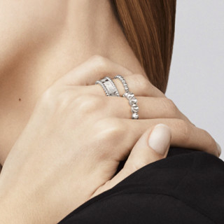 Van Cleef & Arpels 梵克雅宝 Perlée系列 VCARN32300 女士时尚18K白金戒指