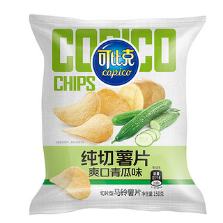 copico 可比克 纯切薯片 爽口青瓜味 150g