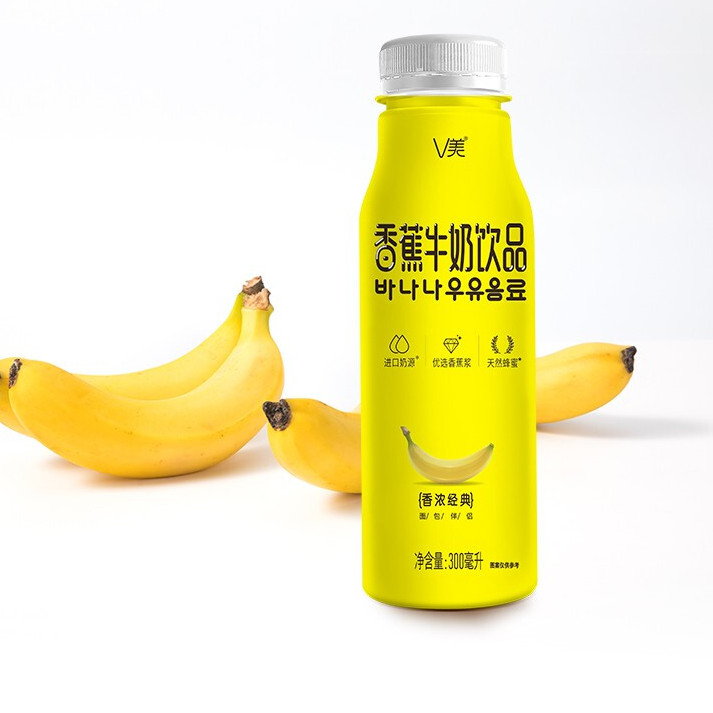 新希望 V美 香蕉牛奶饮品 300ml*8瓶
