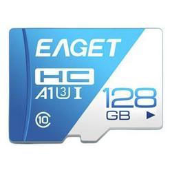 EAGET 憶捷 T1 藍白卡 Micro-SD存儲卡 128GB（UHS-I、V30、U3、A1）