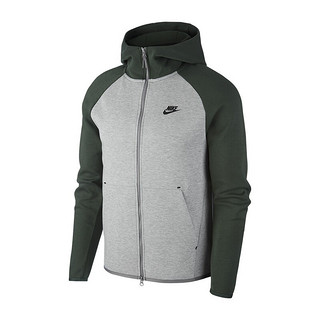 NIKE 耐克 Sportswear Tech Fleece 男子运动卫衣 928484-065 绿色/灰 XXL