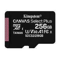 Kingston 金士顿 SDCS2 Micro-SD存储卡 256GB（UHS-I、V30、U3、A1）+四合一读卡器