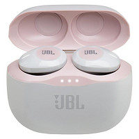 JBL 杰宝 Tune120 TWS 入耳式真无线动圈蓝牙耳机 粉红白