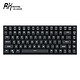 ROYAL KLUDGE RK84（857）机械键盘 有线 蓝牙 无线2.4G三模办公键盘 全键热插拔 笔记本 电脑 平板键盘 白色背光 黑色红轴