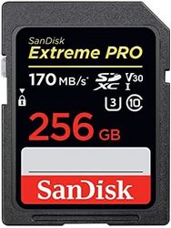 SanDisk 闪迪 Extreme PRO SDXC UHS-I 存储卡-C10，U3，V30、4K UHD，SD卡-SDSDXXY-256G-GN4IN，256GB