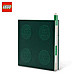 LEGO 乐高 ® 52243 搭扣笔记本绿色 附圆珠笔