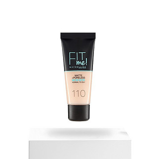 MAYBELLINE 美宝莲 FIT ME系列定制柔雾粉底液 #110Porcelain 欧版 30ml