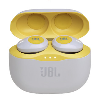 JBL 杰宝 TUNE120 TWS 入耳式真无线动圈蓝牙耳机 浅黄白