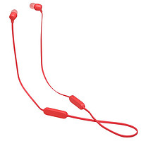 JBL 杰宝 TUNE125BT 入耳式颈挂式动圈蓝牙耳机 魔力红