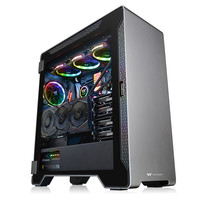 Thermaltake 曜越 Premium A500 TG ATX机箱 半侧透 银色