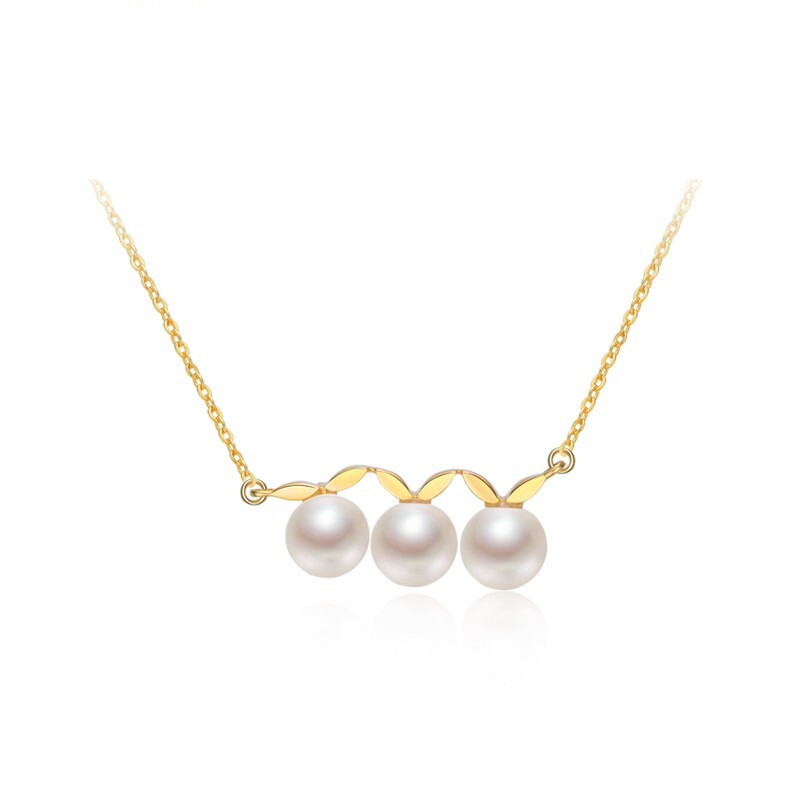 gN pearl 京润珍珠 3237207027805 三世笺18K黄金珍珠项链 43cm