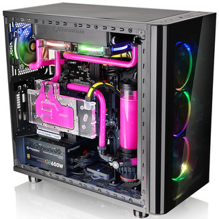 Thermaltake 曜越 View 31 TG RGB ATX机箱 半侧透 黑色