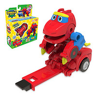 LDCX 灵动创想 拉拉手帮帮龙出动儿童玩具男孩女孩变形玩具帮帮龙跳跃变形车-韦司1071