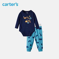 Carter's 孩特 婴儿长袖连身衣长裤外出服2件套
