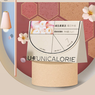 UNICALORIE U卡 维生素果冻 荔枝玫瑰味 60g*4盒