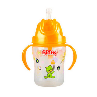 Nuby 努比 68098 儿童吸管杯 270ml 黄色