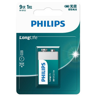 PHILIPS 飞利浦 碳性电池 9V 1粒装