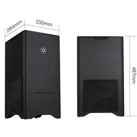 银昕 SilverStone FT03B M-ATX机箱 非侧透 黑色