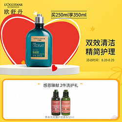 L'OCCITANE 欧舒丹 魅力绅士沐浴洗发啫喱250ml（活力清泉清洁香体 便携 洗发沐浴二合一）