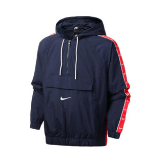 NIKE 耐克 Sportswear Swoosh 男子运动夹克 CD0420-451 蓝/红/白 XXL