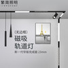 繁简 磁吸轨道灯无边框嵌入式灯具预埋式家用客厅过道卧室无主灯照明设计LED磁吸灯条预埋轨道射灯 1米-预埋款-轨道