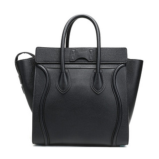 CELINE 思琳 Luggage系列 女士牛皮手提包 189213DRU 38NO 黑色 大号