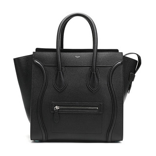 CELINE 思琳 Luggage系列 女士牛皮手提包 189213DRU 38NO 黑色 大号