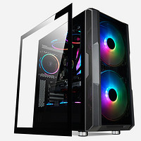影驰 GALAX 铁甲R1 E-ATX机箱 半侧透 黑色