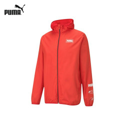 PUMA 彪马 官方 新款男子休闲连帽拉链外套ESSENTIALS  588784 鲜红色-11 XL(185/104A)