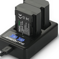 LIano 绿巨能 相机电池 7.2V 2000mAh 充电套装 2块装