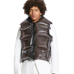 louis vuitton 路易威登 lv 21春夏新品monogram男士帆布充气背心空气