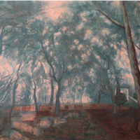 ARTMORN 墨斗鱼艺术 王月《林之韵NO.8》90×80cm 客厅卧室装饰画 新中式轻奢挂画现代简约餐厅艺术品