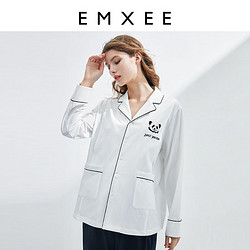 EMXEE 嫚熙 孕妇睡衣春秋纯棉月子服10月份产后可外穿家居服