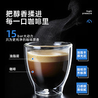 ACA 北美电器 E10D咖啡机家用小型意式半全自动商用蒸汽奶泡机一体
