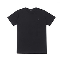 DIESEL简约舒适小logo短袖男式T恤 XS 黑色