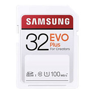 SAMSUNG 三星 内存卡SD卡EVO Plus高速32G