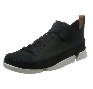 Clarks 其乐 Trigenic Flex 男士低帮休闲鞋 Black Nubuck 7.5UK