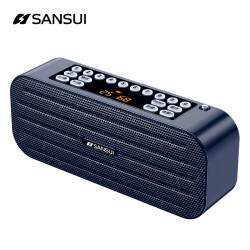 sansui山水蓝牙音箱无线双喇叭低音炮便携式小型收音机家用播放器随身