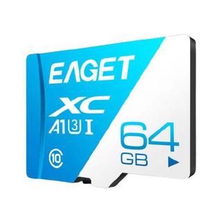 EAGET 忆捷 T1 蓝白卡 Micro-SD存储卡 64GB（UHS-I、V30、U3、A1）