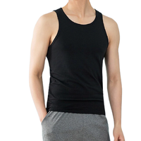 HLA 海澜之家 男士纯棉背心 HBABXM2AAI0003 黑色 XXXL