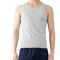 HLA 海澜之家 男士纯棉背心 HBABXM2AAI0003 灰色 M