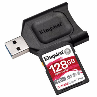 Kingston 金士顿 SDR2系列 超极速版 SD存储卡 128GB（UHS-II、V90、U3）