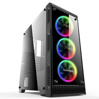 Great Wall 长城 本色M-90 E-ATX机箱 半侧透 黑色