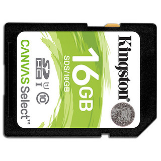 Kingston 金士顿 SDS 高速升级版 SD存储卡 16GB（UHS-I、U1）